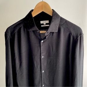 Reiss slim black dress shirt